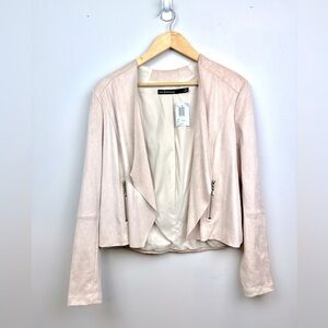 Iris Setlakwe Blush Faux Suede Jacket Size 12 NWT